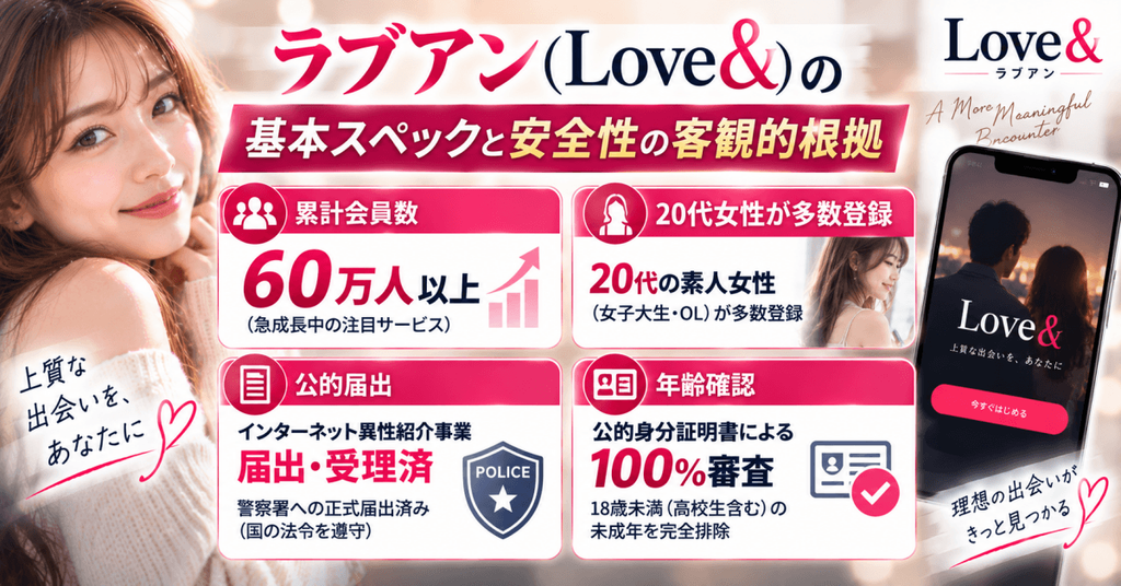ラブアン(Love&)の基本スペックと安全性の客観的根拠
